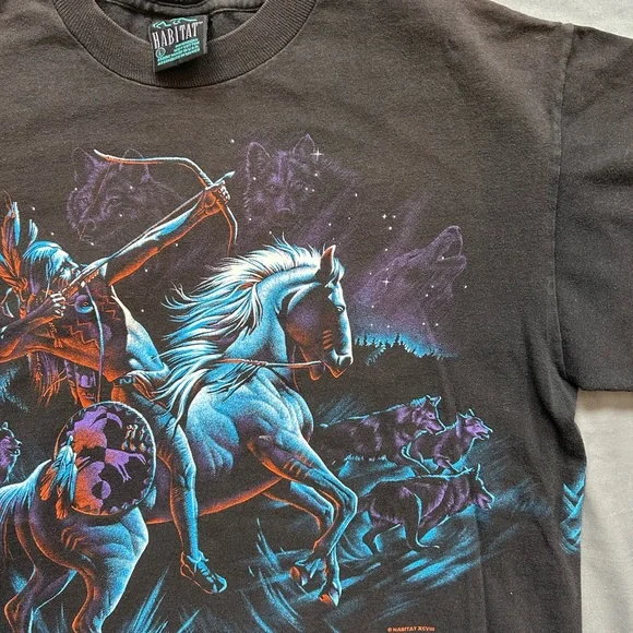 Vintage Indian Double Sided T-Shirt - Picture 5 of 12